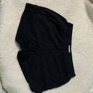 Madewell, small, black shorts.